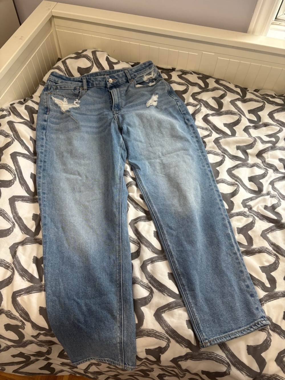 AE Curvy Stretch Mom Jeans
